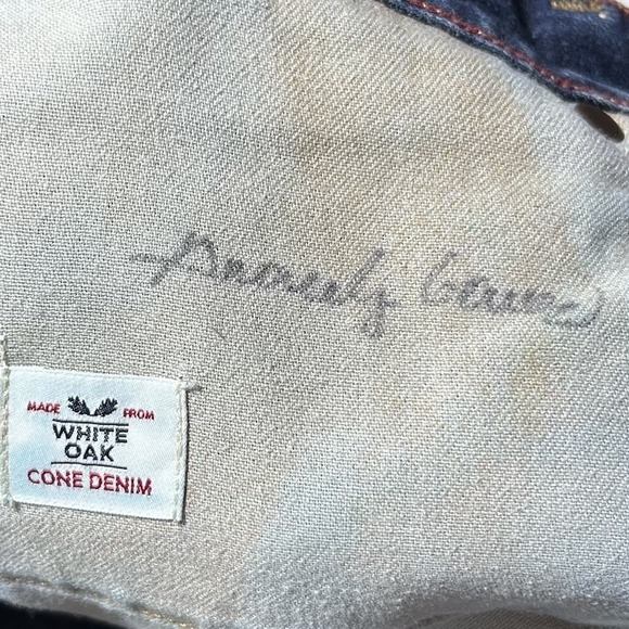 Raleigh Denim Jones Size 32 White Oak Cone Denim Made in USA 32x28 - Picture 7 of 11